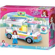 Sluban Girl's Dream - Egészségügyi kocsi építőjáték készlet barkácsolás, építés