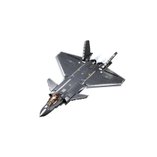 Sluban hadsereg láthatatlan J-20 vadászgép modell fémbevonattal barkácsolás, építés
