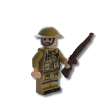 Sluban Katonai építőjáték figura - világháborús angol katona barkácsolás, építés
