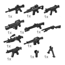  Sluban katonai építőjáték kiegészítő szett - 11 db-os csomag barkácsolás, építés
