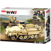 Sluban kompatibilis építőkészlet Army WWII M38-B0695 Német féllánctalpas traktor 460 db