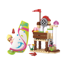 Sluban kompatibilis építőkészlet Girls Dream Holidays M38-B0601 szörfös 79 db barkácsolás, építés