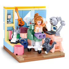 Sluban kompatibilis építőkészlet Girls Dream Mini Handcraft M38-B1016B Tanulószoba 216 db barkácsolás, építés