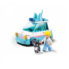 Sluban kompatibilis építőkészlet Metropolis M38-B1212A Állatorvosi autó házi kedvenceknek 103 db barkácsolás, építés