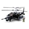 Sluban kompatibilis építőkészlet Model Bricks M38-B0752 Ka-50 Black Shark harci helikopter 333 db