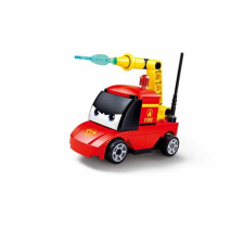 Sluban kompatibilis építőkészlet Power Bricks M38-B1072F Felhúzható tűzoltóautó szemekkel 42 db barkácsolás, építés