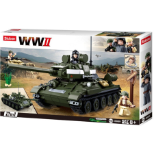 Sluban második világháborús szovjet tank T-34/85 2v1 barkácsolás, építés