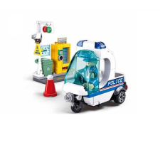  Sluban Metropolis M38-B1217A Policajná hliadka na trojkolke barkácsolás, építés