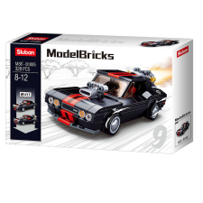 Sluban Model Bricks - 2 az 1-ben utcai versenyautó építőjáték készlet barkácsolás, építés