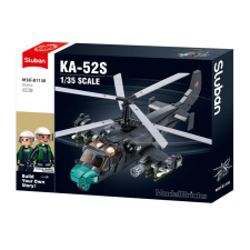 Sluban Model Bricks Army - KA-52S harci helikopter építőjáték készlet barkácsolás, építés