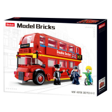 Sluban Model Bricks - Londoni emeletes busz építőjáték készlet barkácsolás, építés