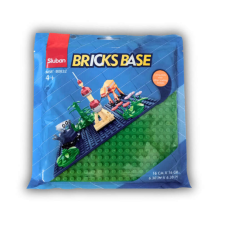 Sluban Sluban 16x16 cm-es alaplap építőjátékokhoz - zöld barkácsolás, építés