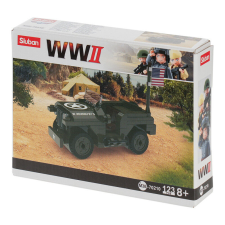 Sluban Sluban Army WWII - Második világháborús amerikai jeep építőjáték készlet barkácsolás, építés