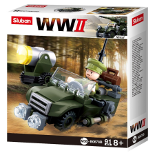 Sluban WWII - 4 in 1 Szövetséges terepjáró építőjáték készlet barkácsolás, építés