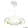 SLV Fehér 1 ágú függeszték, LED, 34, 3000K melegfehér, 2095 lm, 60cm átmérő, Medo Ring, SLV-1002891
