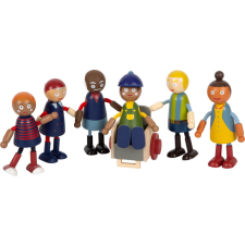 Small foot fa figurák kerekesszékkel játékfigura