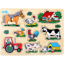Small foot Fa puzzle kirakós játék farm 9 db puzzle, kirakós