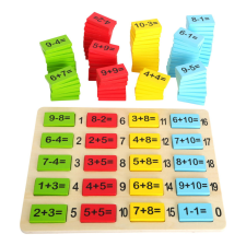 Small foot készségfejlesztő fa színes matematikai összegtáblázat kreatív és készségfejlesztő