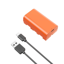 SmallRig Sony NP-F550 USB C újratölthető fényképezőgép akkumulátor (narancssárga) (4971) digitális fényképező akkumulátor