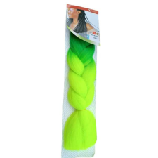SMARAGDZÖLD-NEONZÖLD Kanekalon póthaj Afro és Holland fonáshoz 120cm 100gram póthaj