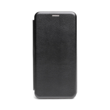  Smart Diva fliptok Samsung Galaxy A14 5G A146P/A14 4G A145R oldalra nyíló mágneses telefontok ívelt sarkokkal fekete tok és táska
