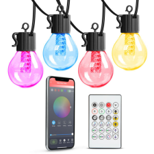  Smart fényfüzér – 25 db RGB LED – 7,5 m világítás