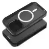  SMART MAG MagSafe kompatibilis könyves tok iPhone 12 Pro Max - fekete