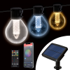  Smart szolár fényfüzér - 15 db fehér LED - állítható színhőmérséklet - 7,5 m - bluetooth