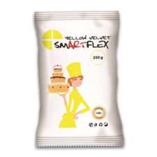 Smartflex Velvet citromsárga fondant massza vanília ízesítéssel 250 g sütés és főzés