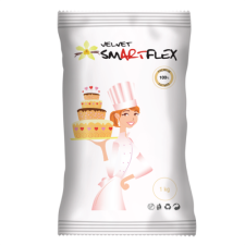 Smartflex Velvet fehér fondant massza vanília ízesítéssel 250 g sütés és főzés