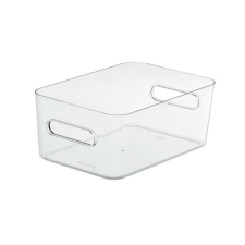 SMARTSTORE Műanyag tárolódoboz, 5,3 liter, SMARTSTORE Compact Clear M, átlátszó (CSDSMART10) bútor