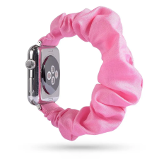 Smartwatcherz Apple Watch Frilly Szövet Szíj - Rózsaszín, 44/45/46/49mm okosóra kellék