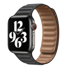 Smartwatcherz Apple Watch Mágneses Bőr Szíj - Fekete, 40/41/42mm okosóra kellék