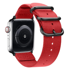 Smartwatcherz Apple Watch NATO Szíj - Piros, 40/41/42mm okosóra kellék