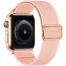 Smartwatcherz Apple Watch Rugalmas Szövet Szíj - Halvány Pink, 44/45/46/49mm okosóra kellék