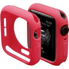 Smartwatcherz Apple Watch Soft Szilikon Tok - Piros, 41mm okosóra kellék
