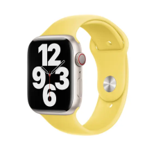 Smartwatcherz Apple Watch Szilikon Szíj - Halvány citromsárga, 44/45/46/49mm, M/L okosóra kellék