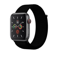Smartwatcherz Apple Watch Szövet Szíj - Fekete, 40/41/42mm okosóra kellék