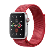 Smartwatcherz Apple Watch Szövet Szíj - Piros, 40/41/42mm okosóra kellék