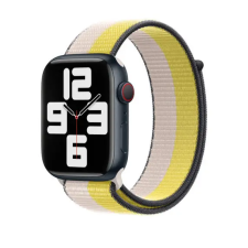 Smartwatcherz Apple Watch Szövet Szíj - Zabtej - halvány citromsárga, 40/41/42mm okosóra kellék