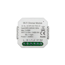 SMARTZILLA Tuya WIFI kapcsoló mögé rejthető, 1 csatornás dimmelhető kapcsoló okosító okos kiegészítő