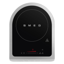 Smeg HORDOZHATÓ INDUKCIÓS FŐZŐLAP, retro, hőmérő szondával, matt fehér főzőlap
