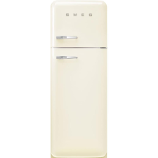 Smeg KOMBINÁLT HŰTŐ ÉS FAGYASZTÓ, retro, 60,1x172 cm, jobb oldali pántok, bézs hűtőgép, hűtőszekrény