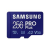 SMG PCC SAMSUNG Memóriakártya, PRO Plus microSD kártya (2021) 256GB, CLASS 10, UHS-1, U3, V30, A2, + Adapter, R160/W120 (MB-MD256KA/EU)