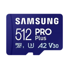 SMG PCC Samsung MicroSD kártya - 512GB MB-MD512SA/EU (PRO PLUS, UHS-I, R180/W130, adapter, 512GB) memóriakártya