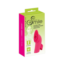 smile Licking - akkus, léghullámos-nyelves ujjvibrátor (pink) vibrátorok