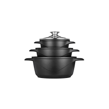 smile MGK-18 soup pot Black Aluminium edény