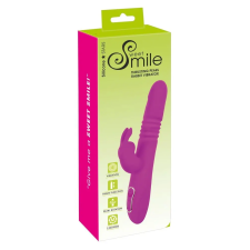  SMILE Rabbit - akkus, csiklókaros lökő-forgó vibrátor (pink) vibrátorok