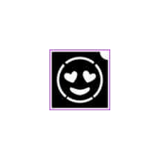Smile szívvel (csss0602) csillámtetoválás