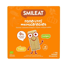 SMILEAT banán és sütőtök ostya, B1 vitamin 8M+, BIO, 60 g vitamin és táplálékkiegészítő